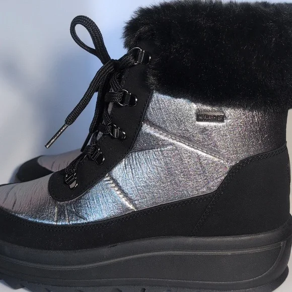 Pajar metallic pewter women's size 10 winter boots - Picture 3 of 6